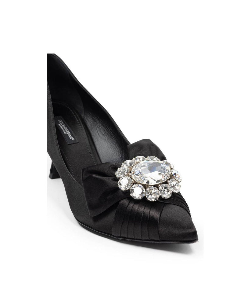 Dolce & Gabbana Viscose Black Pump Glam Steals