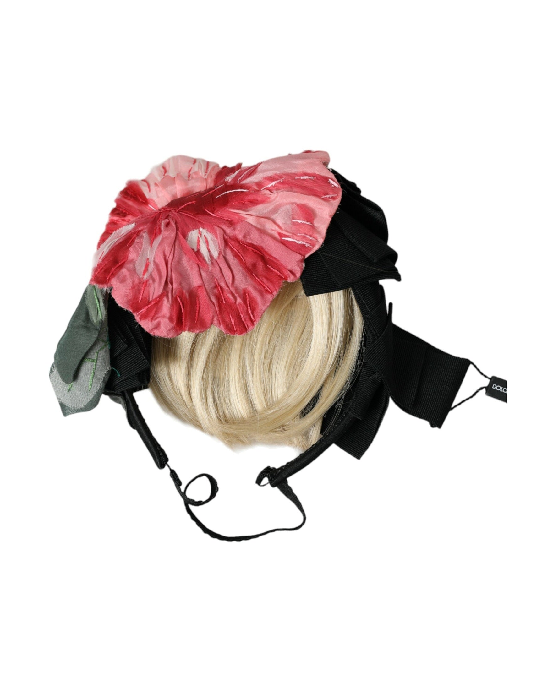Dolce & Gabbana Viscose Hair Parrucchiera Headband Black White Diadem Glam Steals