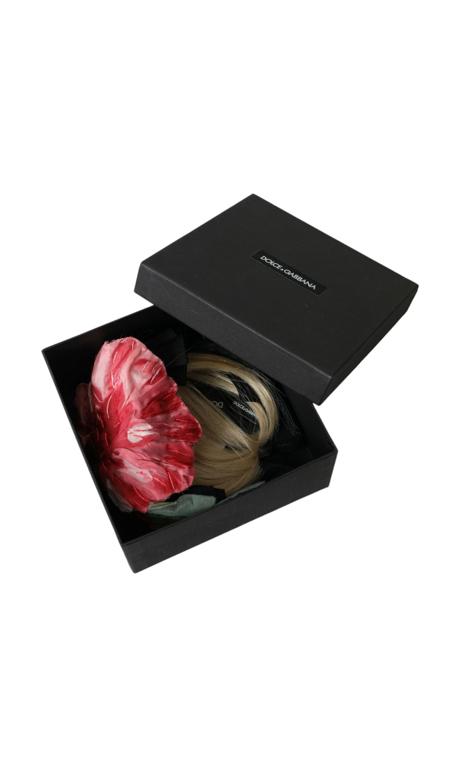 Dolce & Gabbana Viscose Hair Parrucchiera Headband Black White Diadem Glam Steals