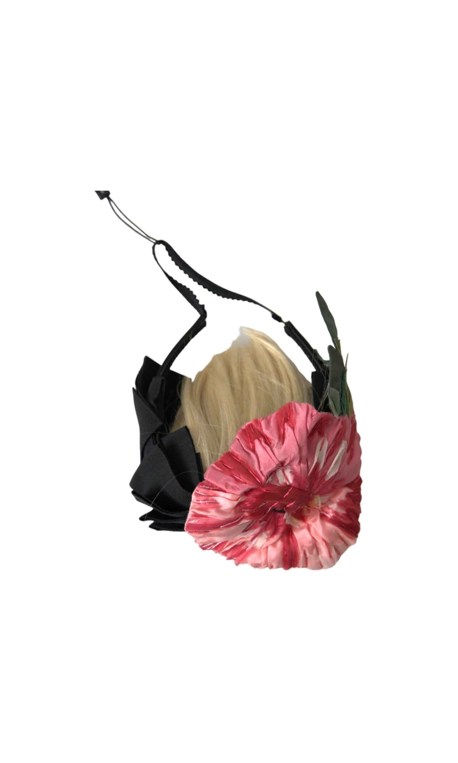 Dolce & Gabbana Viscose Hair Parrucchiera Headband Black White Diadem Glam Steals