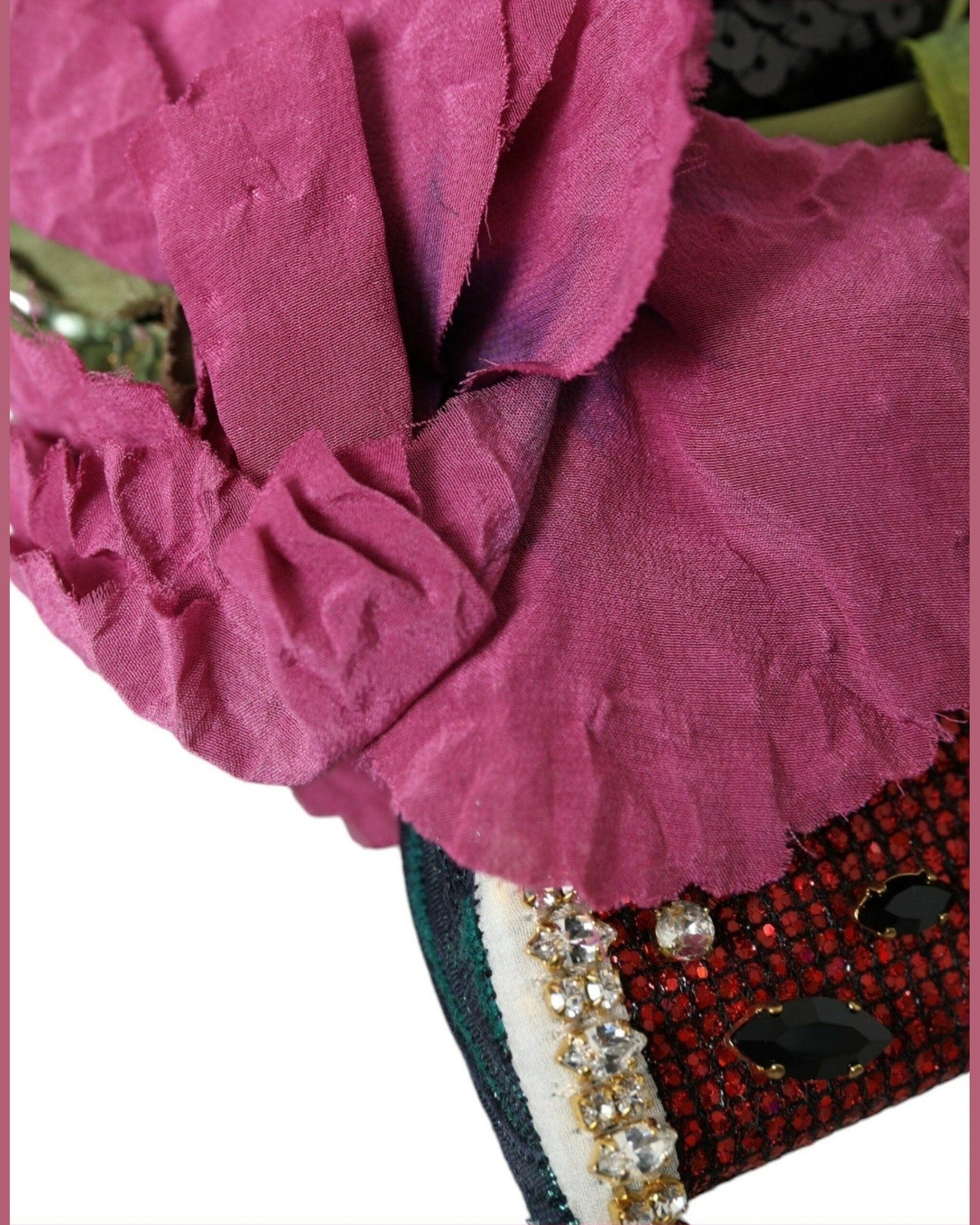 Dolce & Gabbana Watermelon Cherry Crystal Hairband Statement Red Diadem Glam Steals