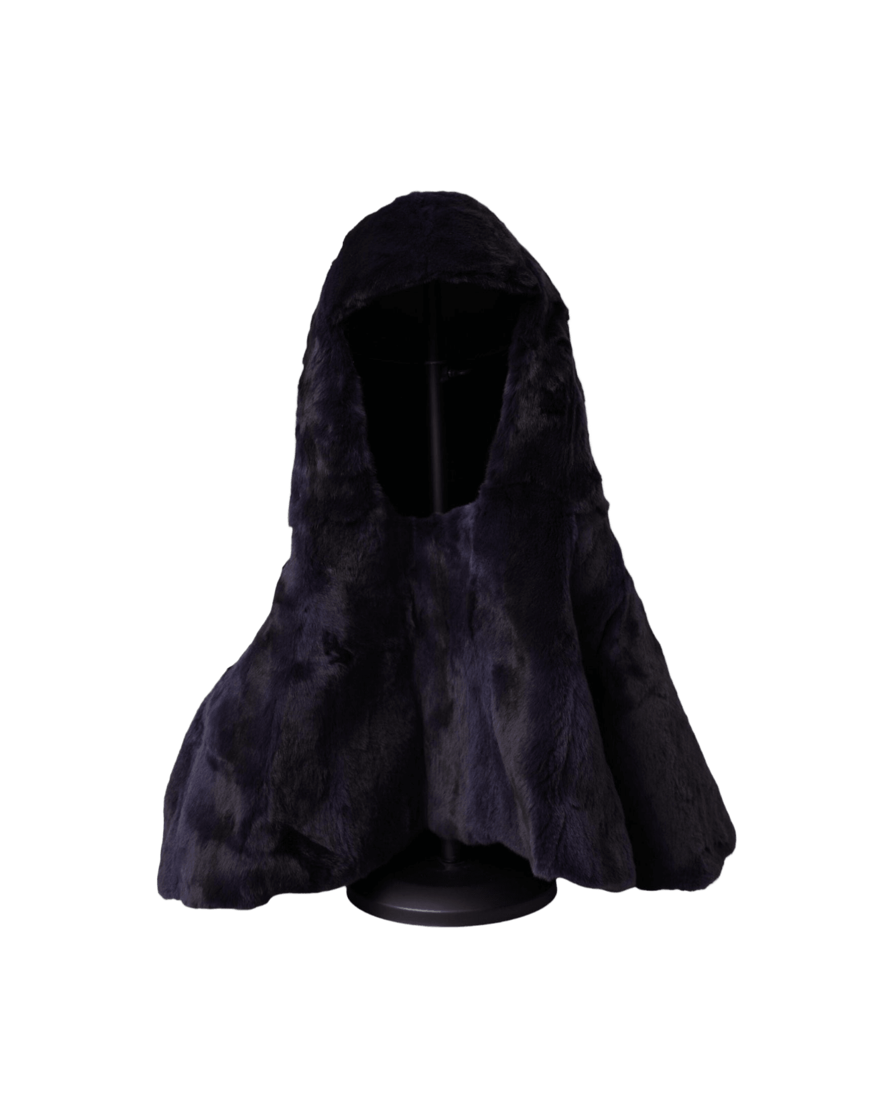 Dolce & Gabbana Weasel Fur Whole Head Wrap Black Hat Glam Steals
