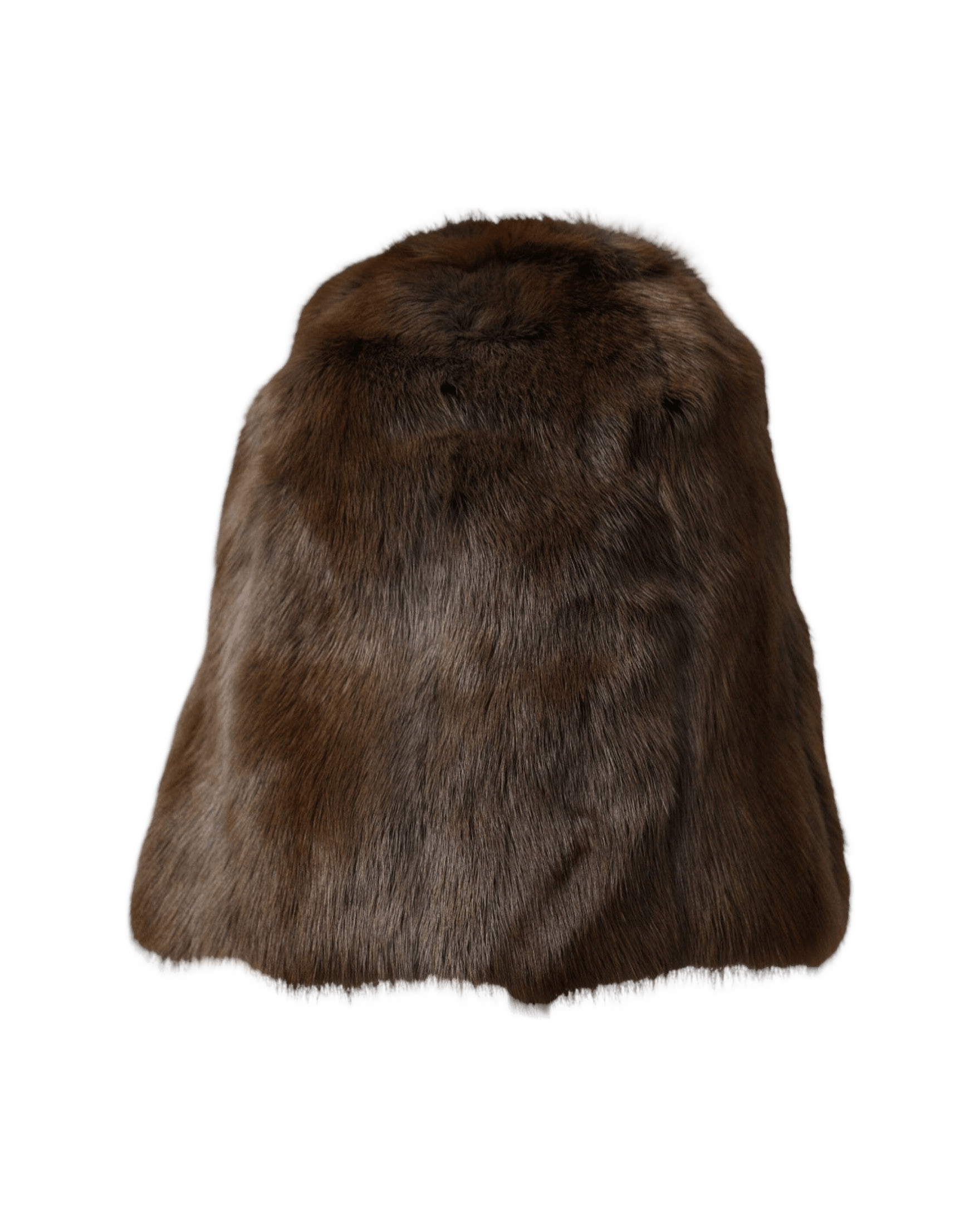 Dolce & Gabbana Weasel Fur Womens Cashmere Hat Brown Beanie Glam Steals