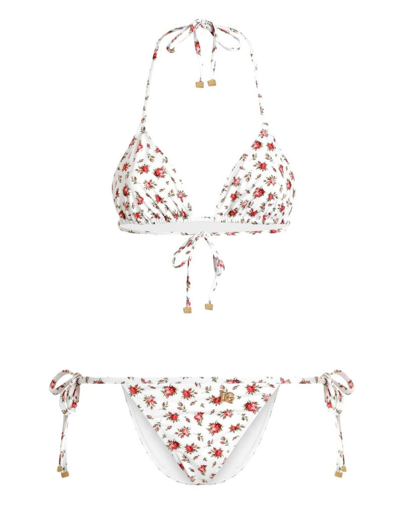 Dolce & Gabbana White Classic Bikinis Glam Steals
