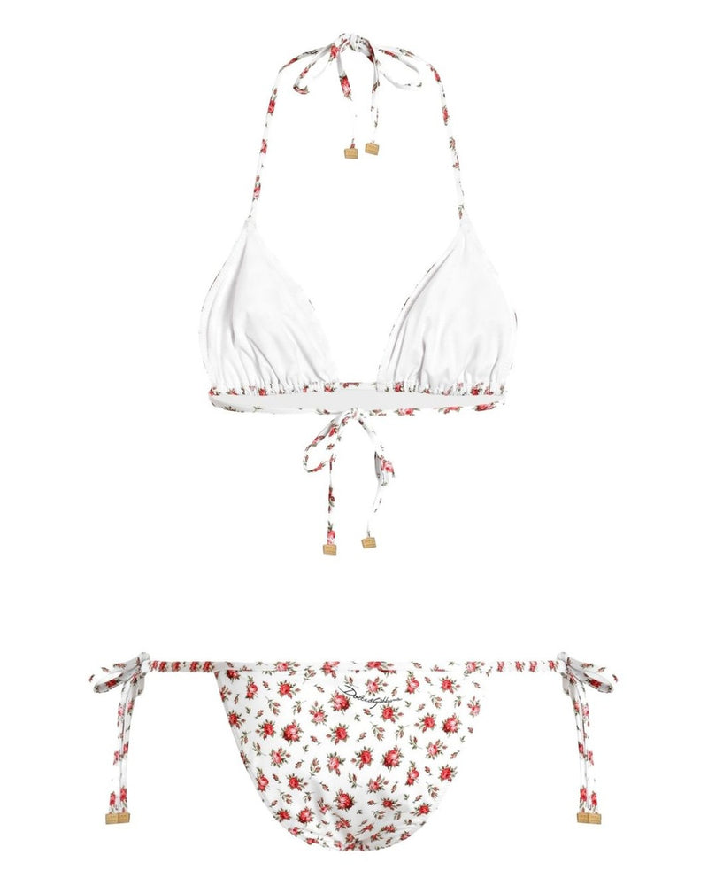 Dolce & Gabbana White Classic Bikinis Glam Steals