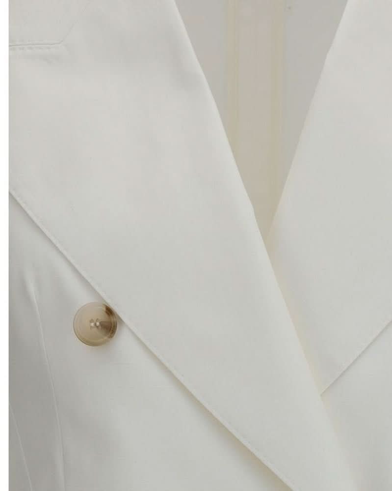 Dolce & Gabbana White Cotton Blazer Glam Steals