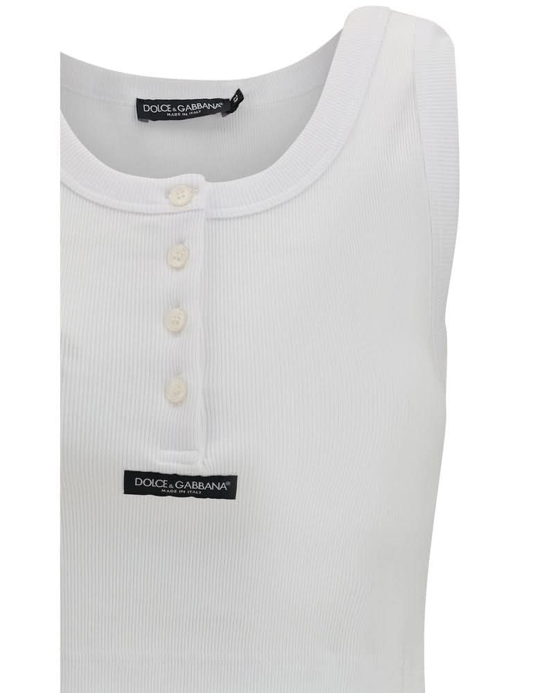 Dolce & Gabbana White Cotton T-shirt Glam Steals