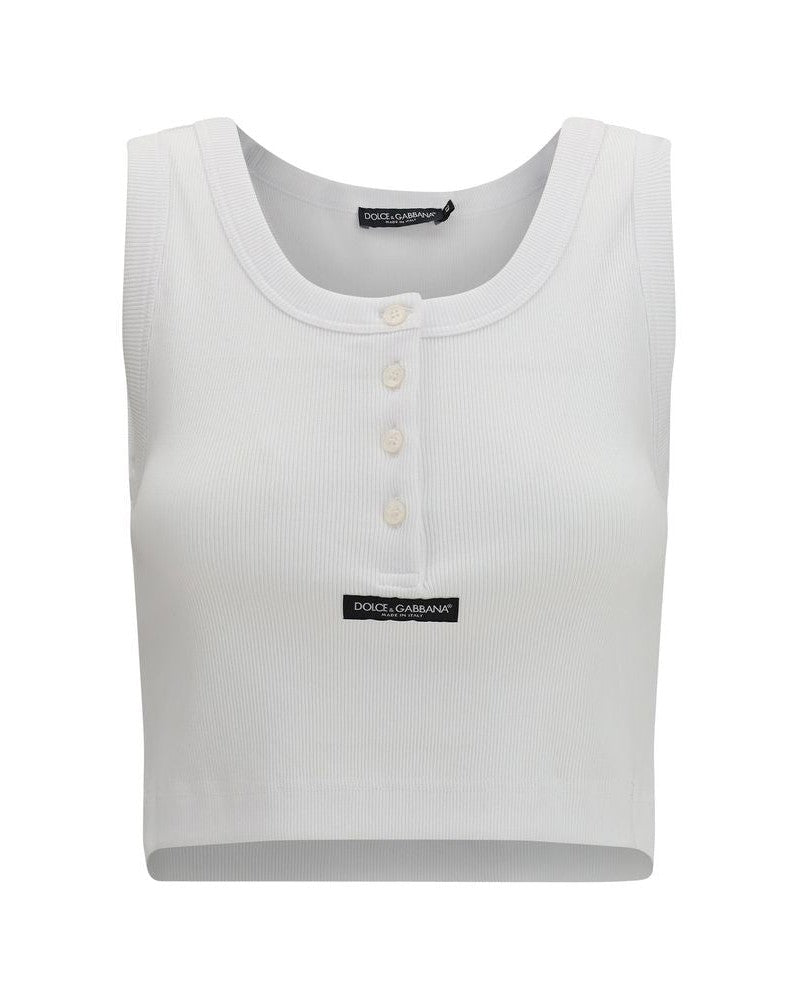 Dolce & Gabbana White Cotton T-shirt Glam Steals