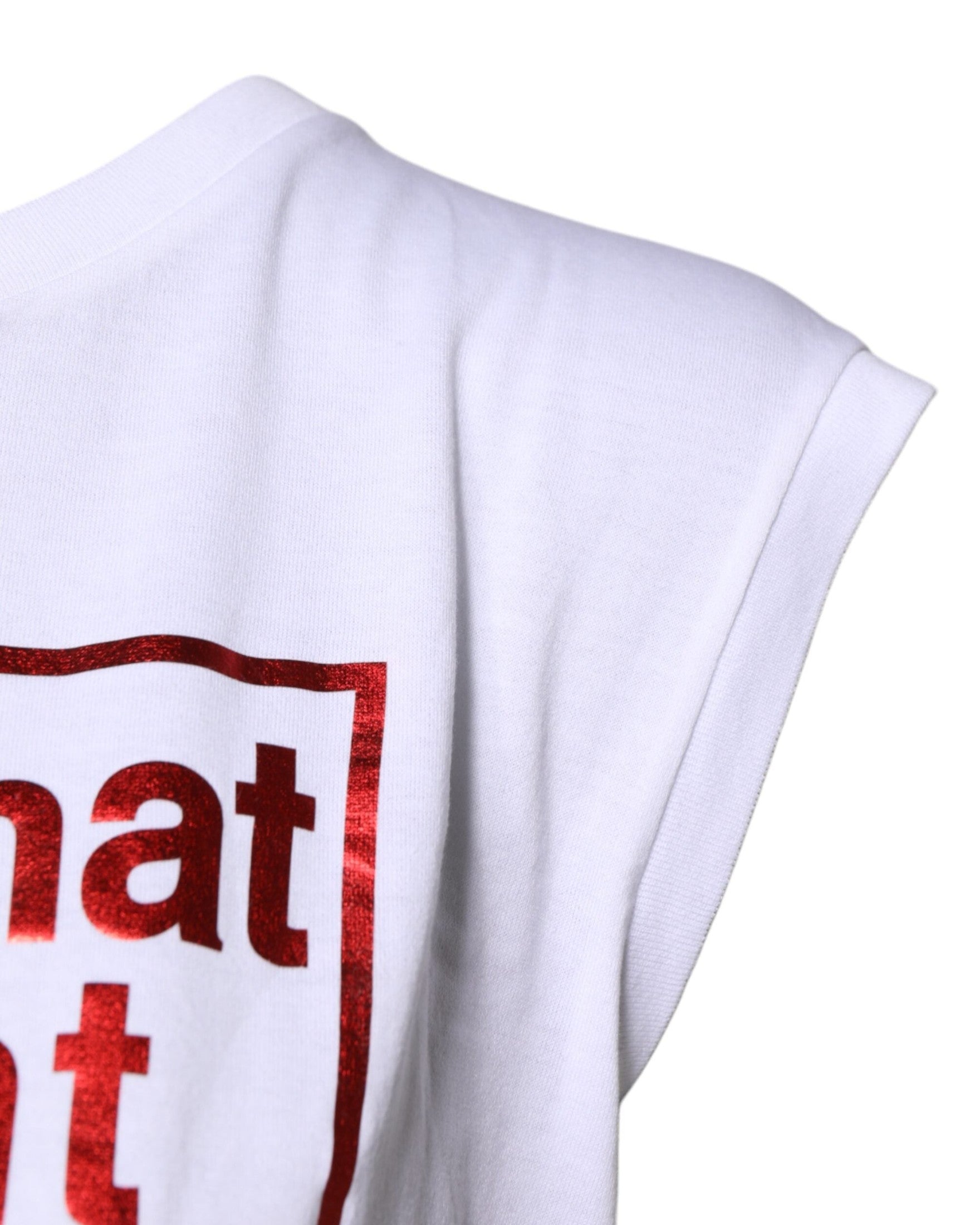 Dolce & Gabbana White Floral Graphic Print Sleeveless Tank Top Glam Steals