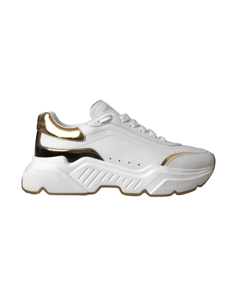 Dolce & White Gabbana Daymaster Leather Sneakers Shoes Glam Steals