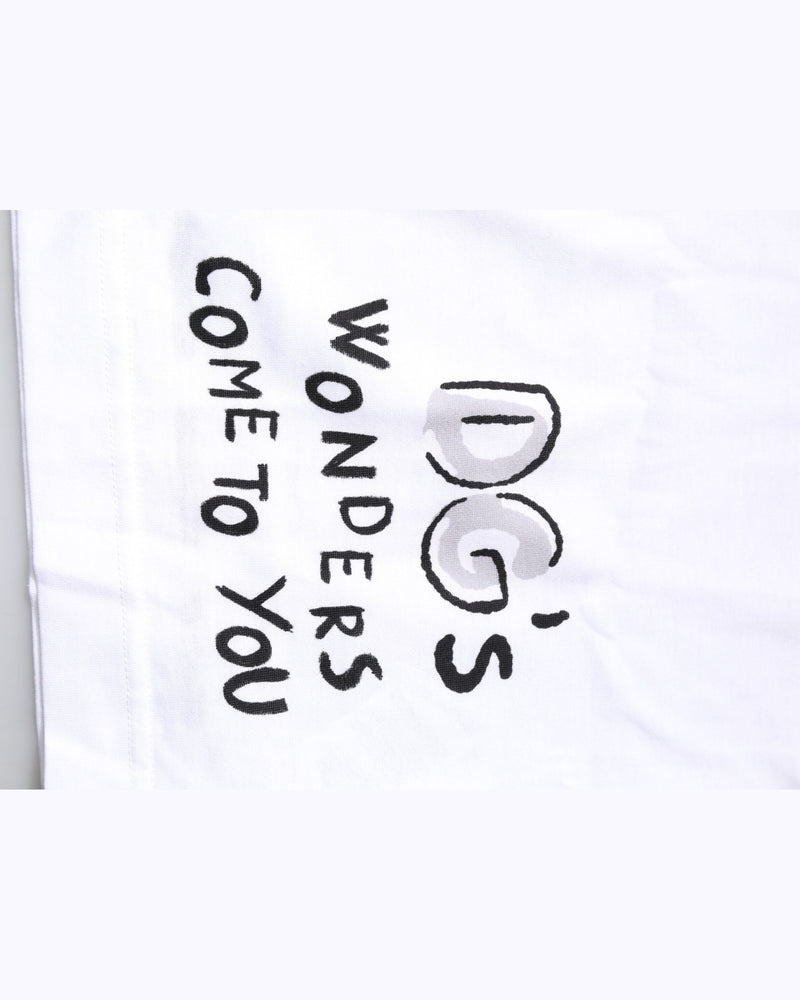 Dolce & Gabbana White Jersey Short Sleeved Printed T-shirt Glam Steals