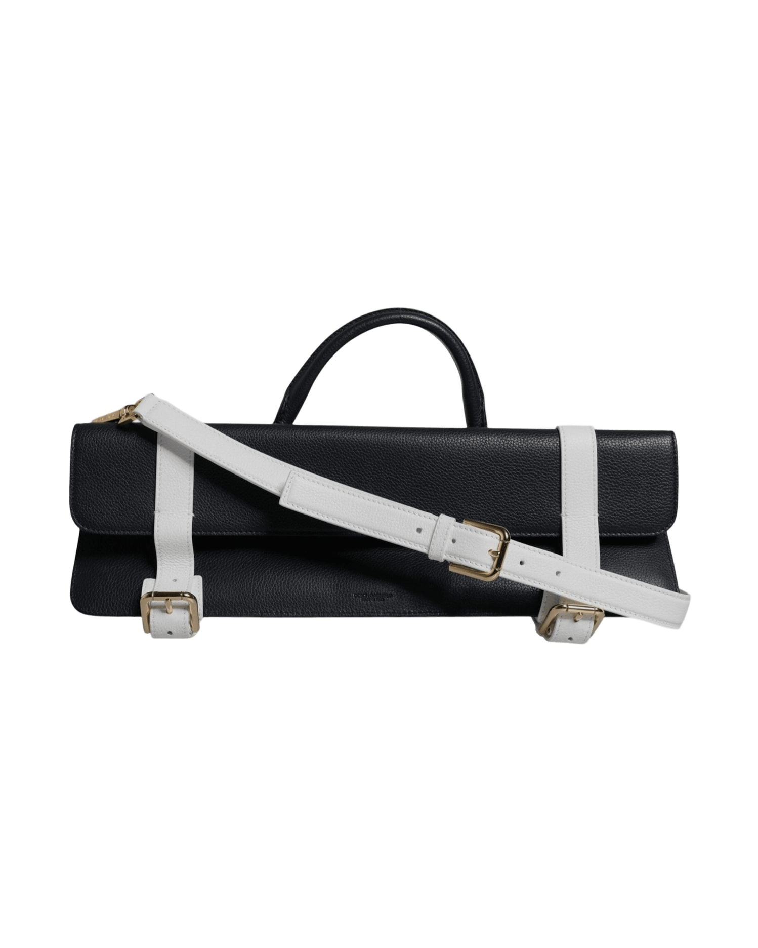 Dolce & Gabbana White Leather Blue Calfskin Crossbody Shoulder Bag Glam Steals