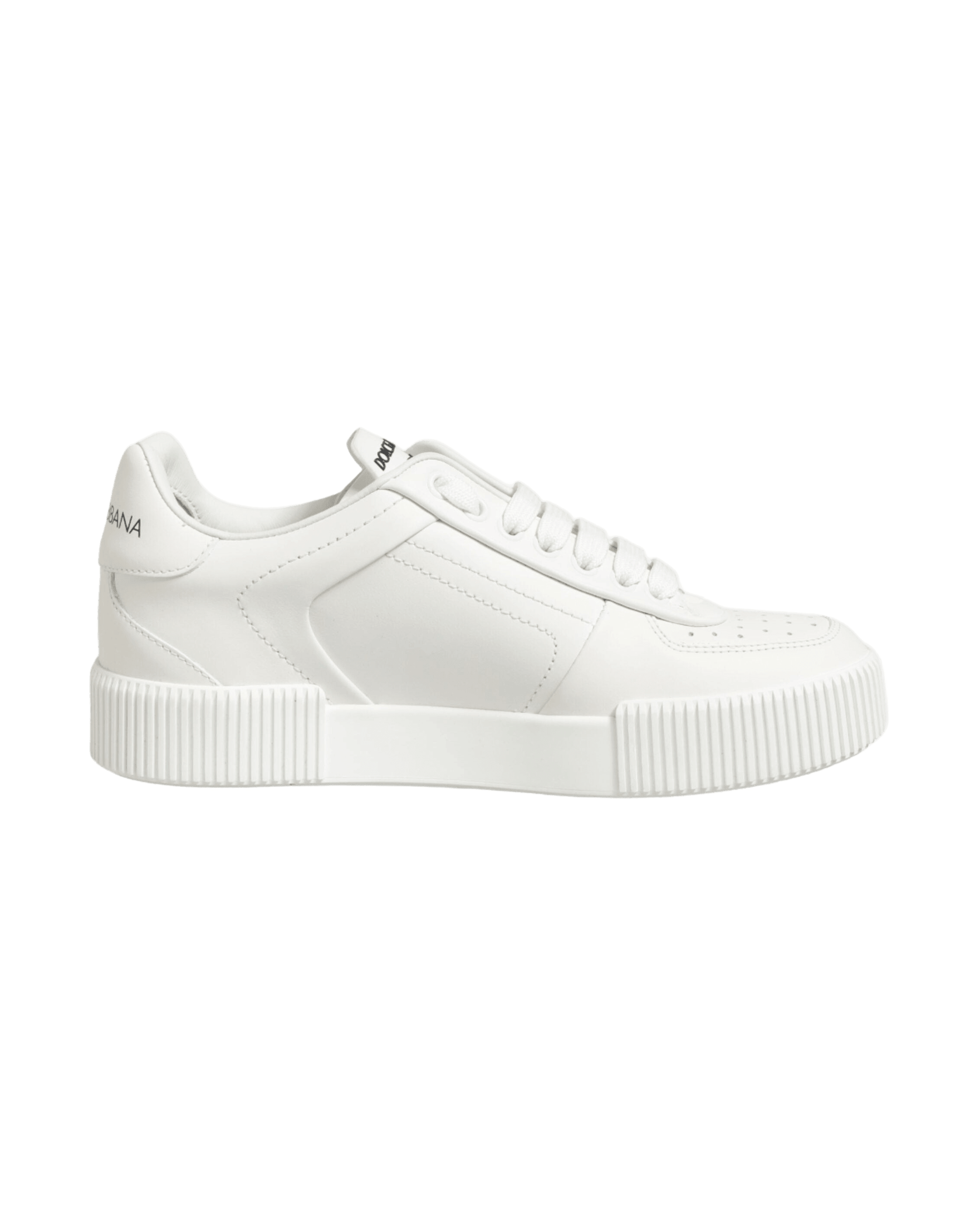 Dolce & Gabbana White Leather Miami Low Top Sneakers Glam Steals