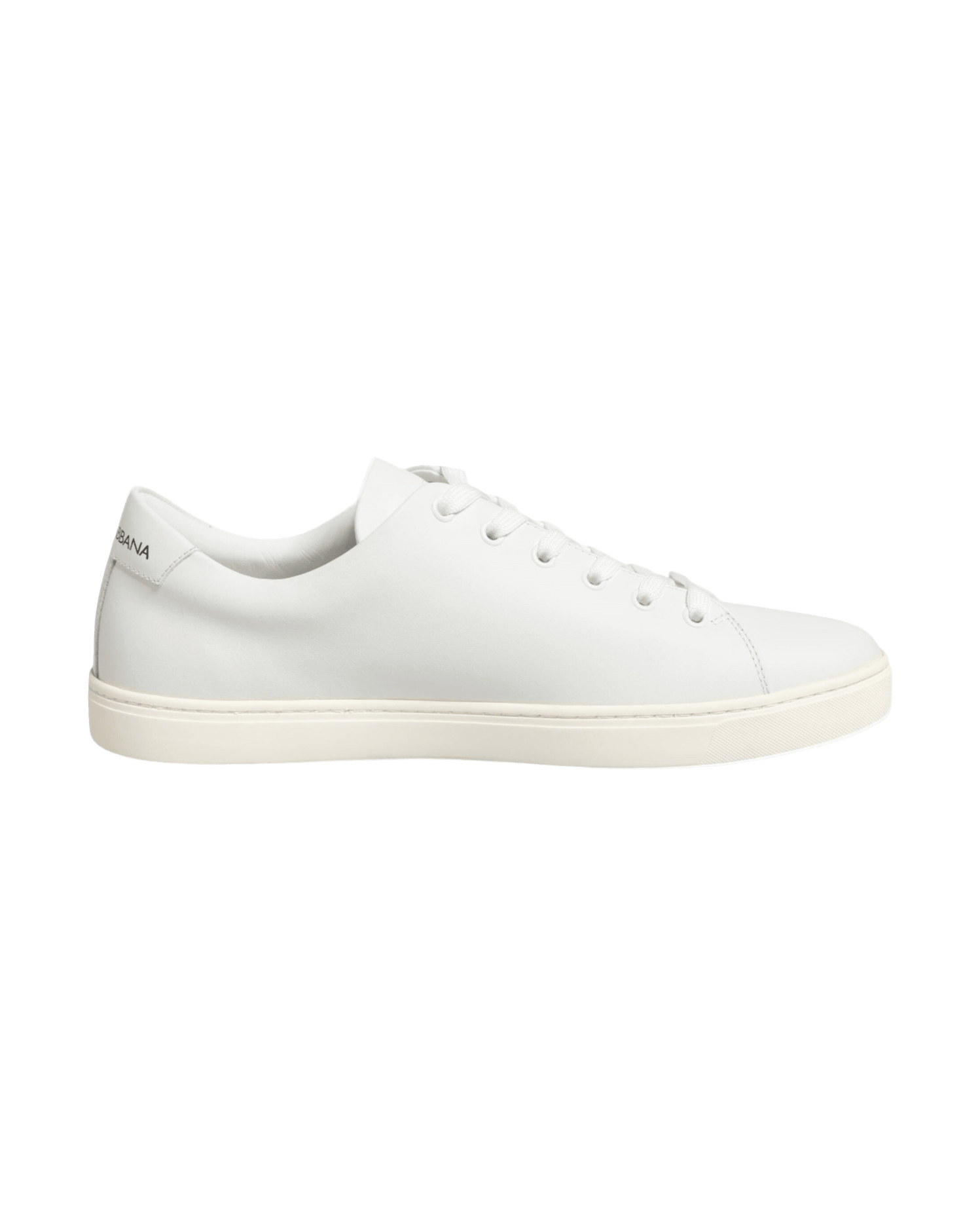 Dolce & Gabbana White Leather Sacre Heart Patch Sneakers Shoes Glam Steals