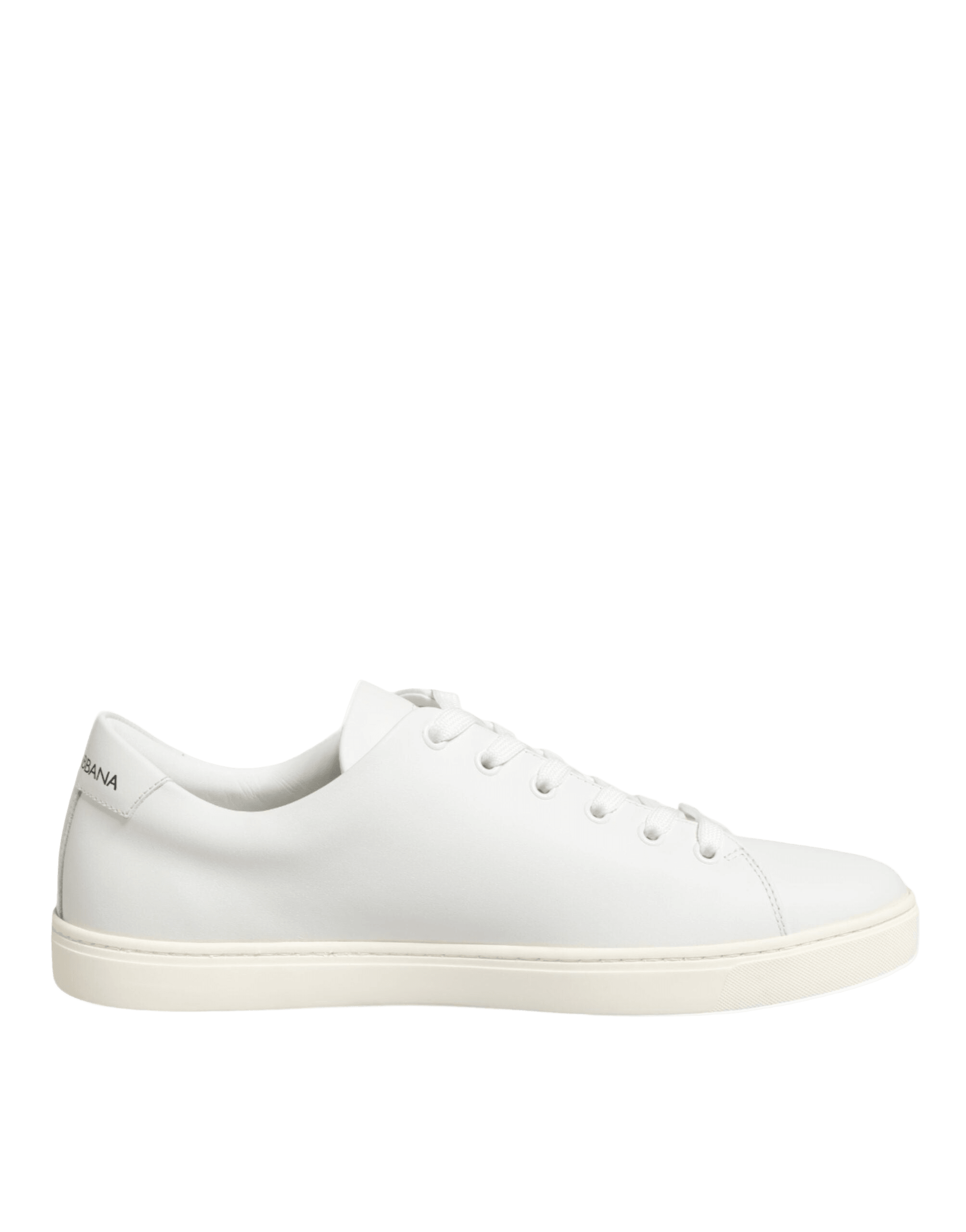 Dolce & Gabbana White Leather Sacre Heart Patch Sneakers Shoes Glam Steals
