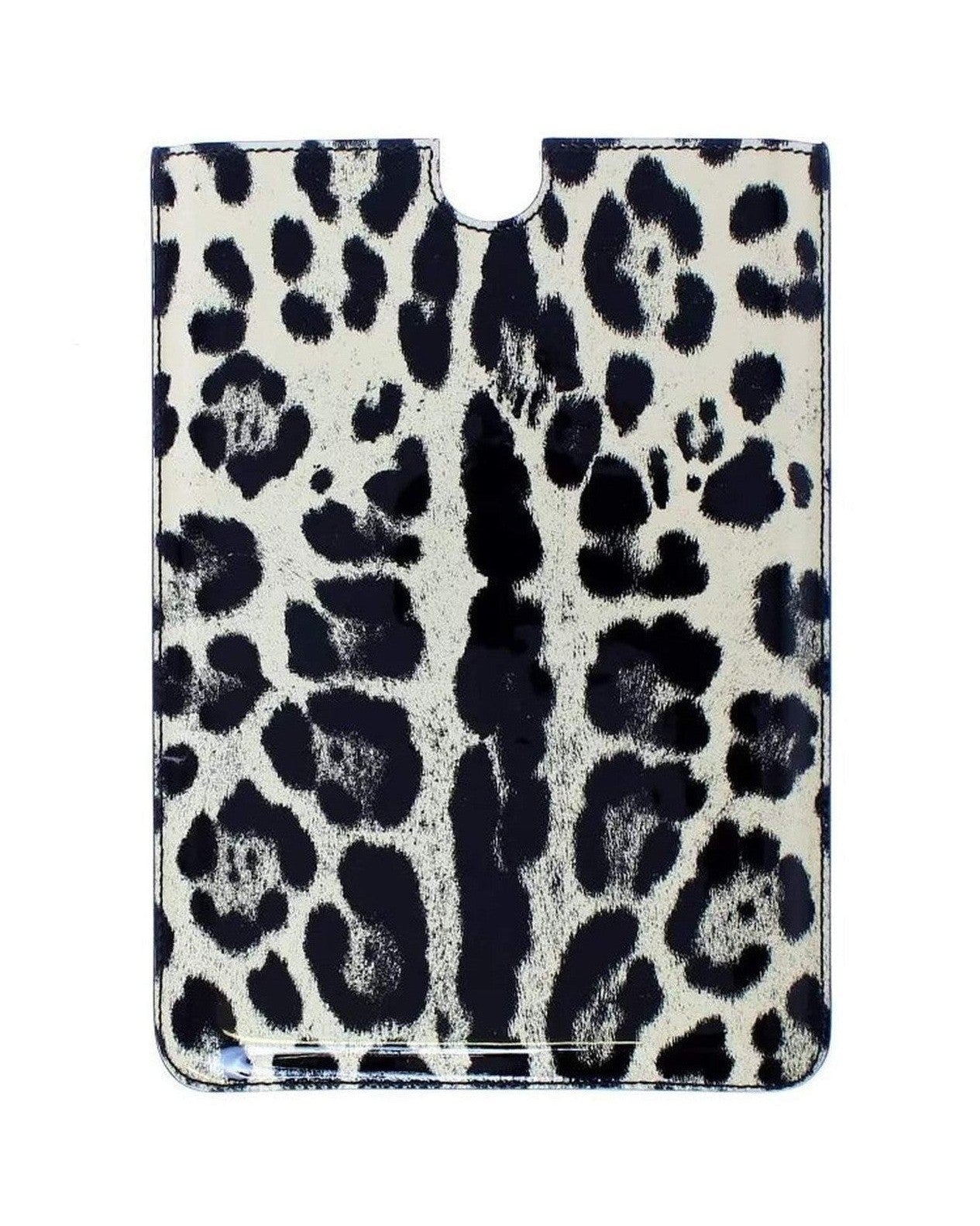 Dolce & Gabbana White Leather Leopard Pattern Ebook Cover Tablet Case Computer Covers & Skins