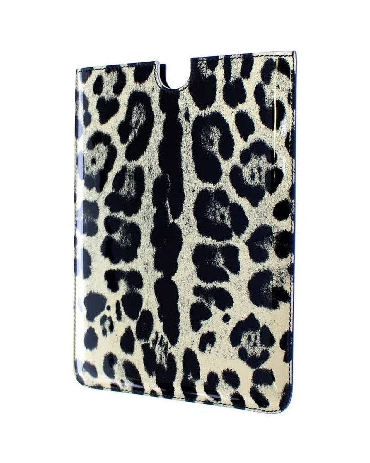 Dolce & Gabbana White Leather Leopard Pattern Ebook Cover Tablet Case Computer Covers & Skins