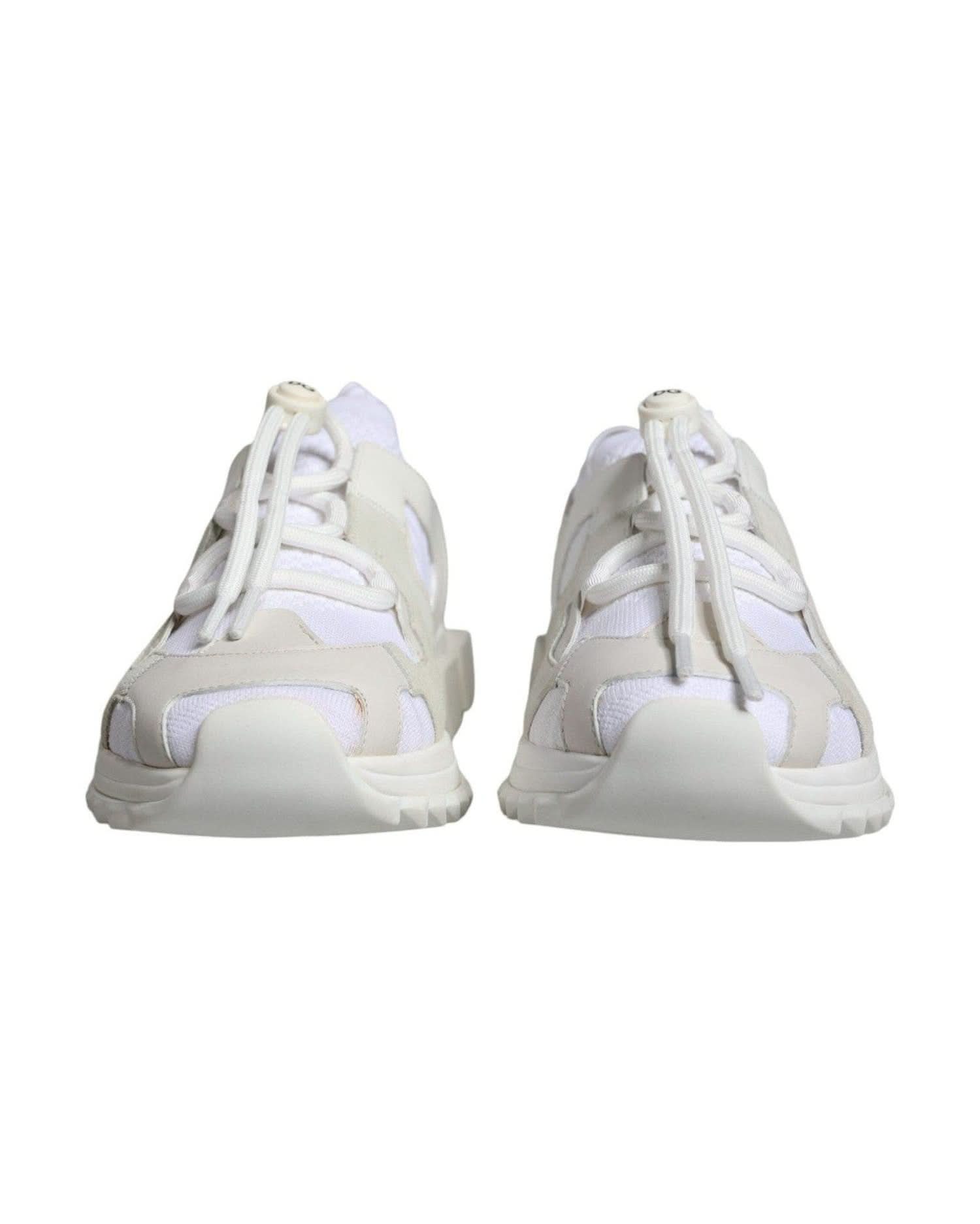 Dolce & Gabbana White Mesh Sorrento Trekking Sneakers Shoes Sneakers