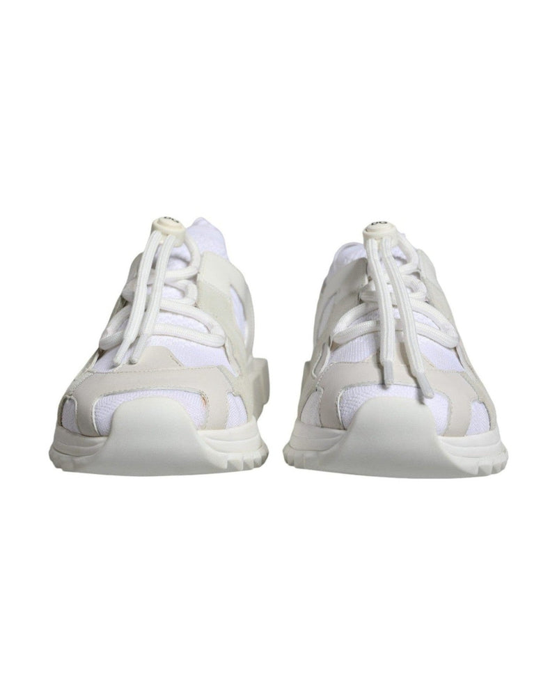 Dolce & Gabbana White Mesh Sorrento Trekking Sneakers Shoes Sneakers