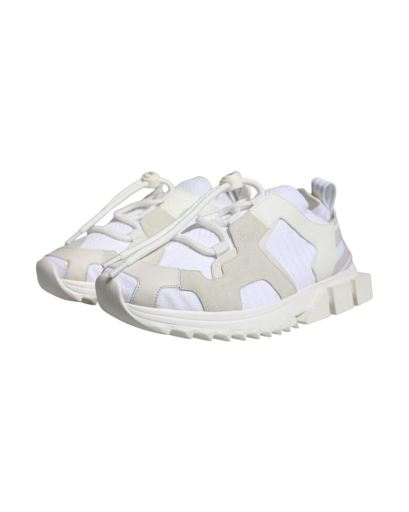 Dolce & Gabbana White Mesh Sorrento Trekking Sneakers Shoes Sneakers