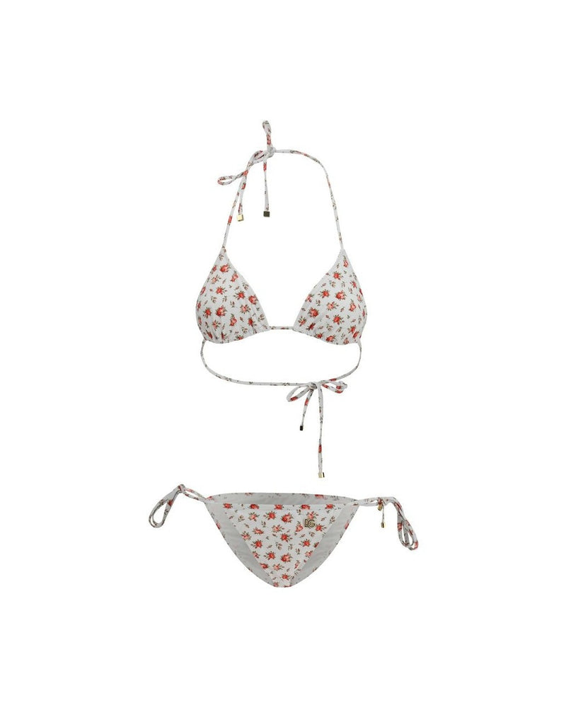 Dolce & Gabbana White Nylon Bikini Glam Steals