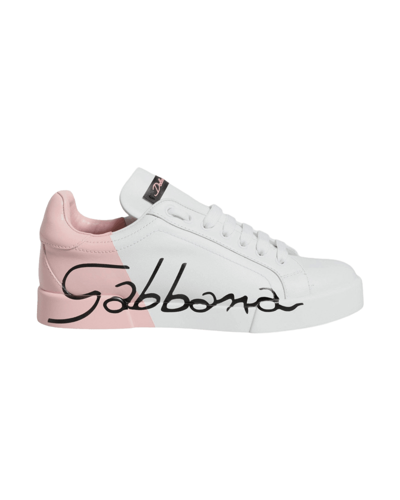Dolce & White Gabbana Portofino Low Top Sneakers Shoes Glam Steals