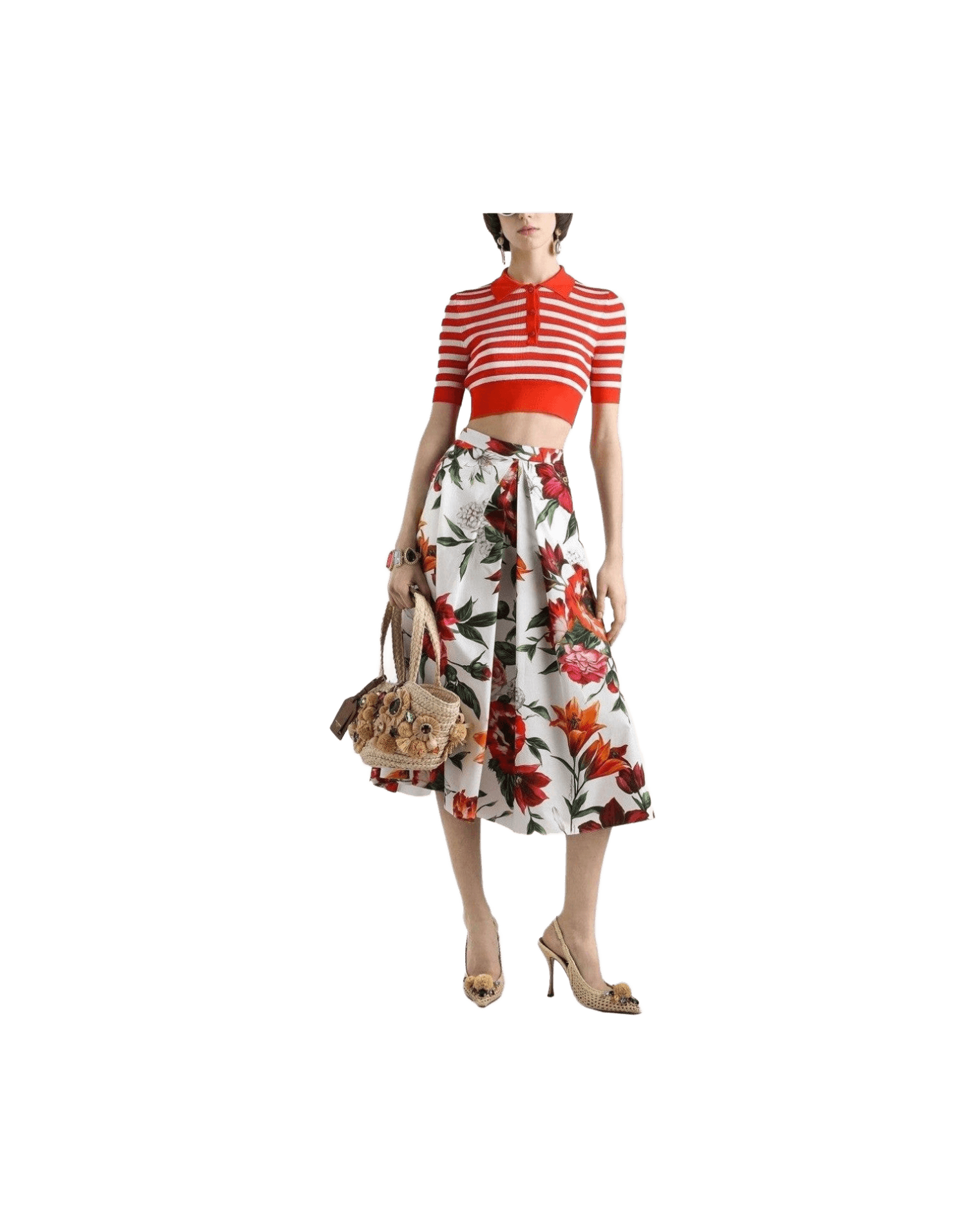 Dolce & Gabbana White Skirt Glam Steals