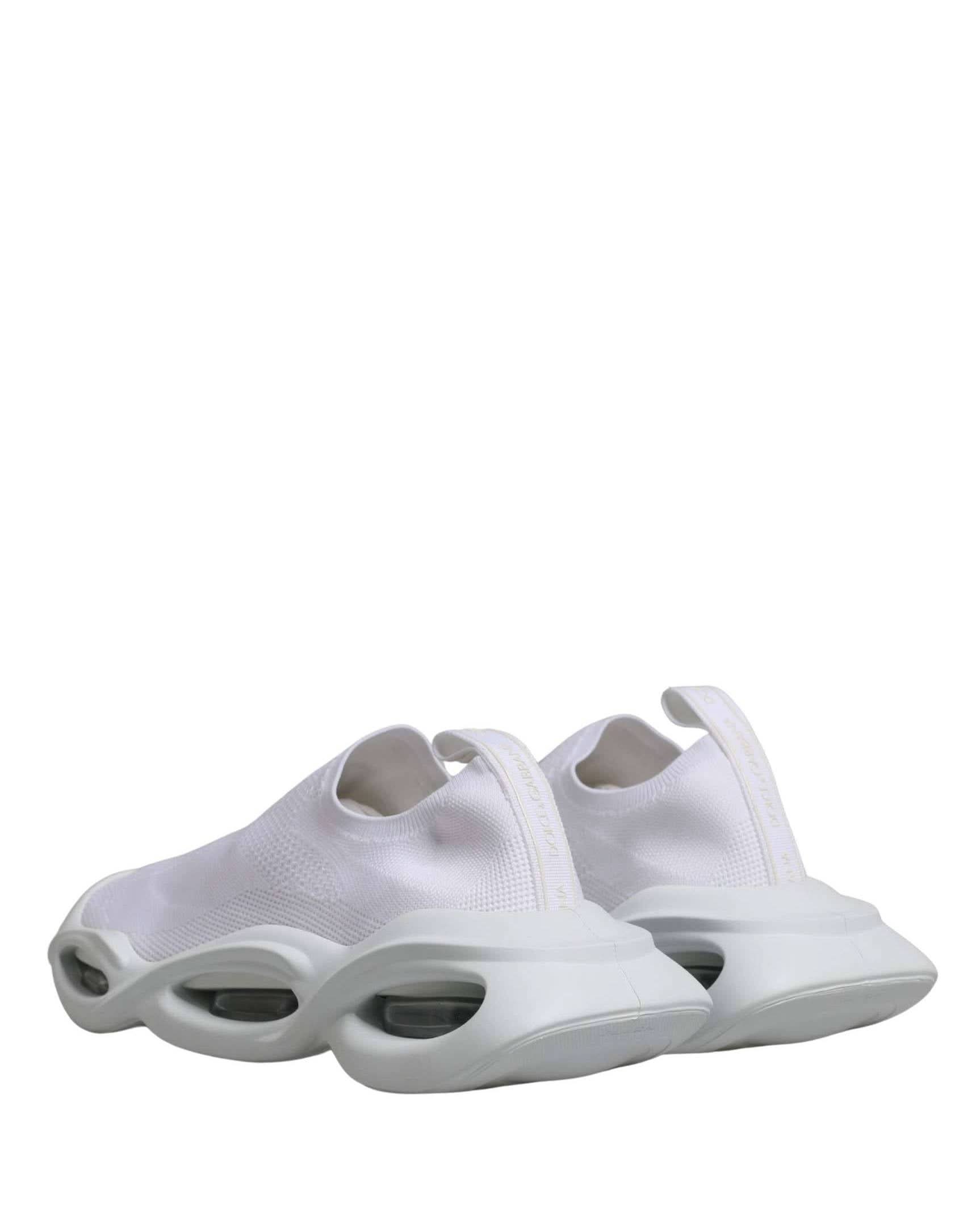 Dolce & Gabbana White Slip On Wave Low Top Sneakers Shoes Glam Steals