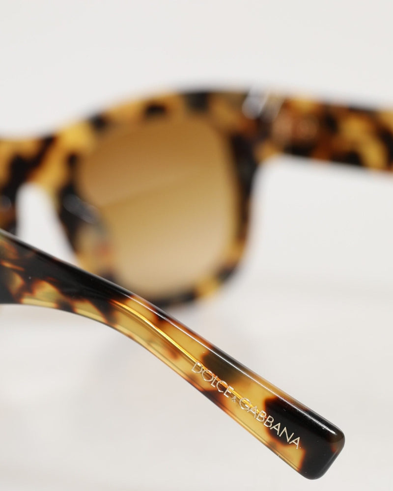 Dolce & Gabbana White Tortoiseshell Gradient Shades Sunglasses Glam Steals