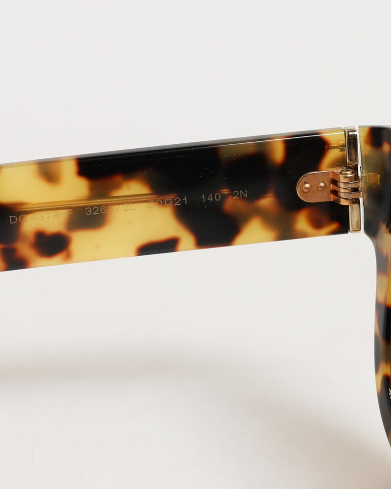 Dolce & Gabbana White Tortoiseshell Gradient Shades Sunglasses Glam Steals