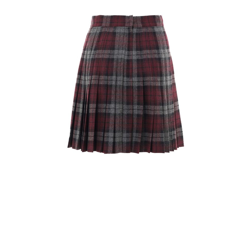 Dolce & Gabbana Wool Bordeaux Mini Skirt Glam Steals