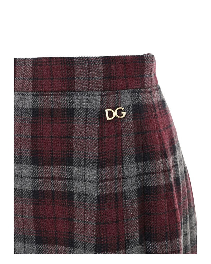 Dolce & Gabbana Wool Bordeaux Mini Skirt Glam Steals
