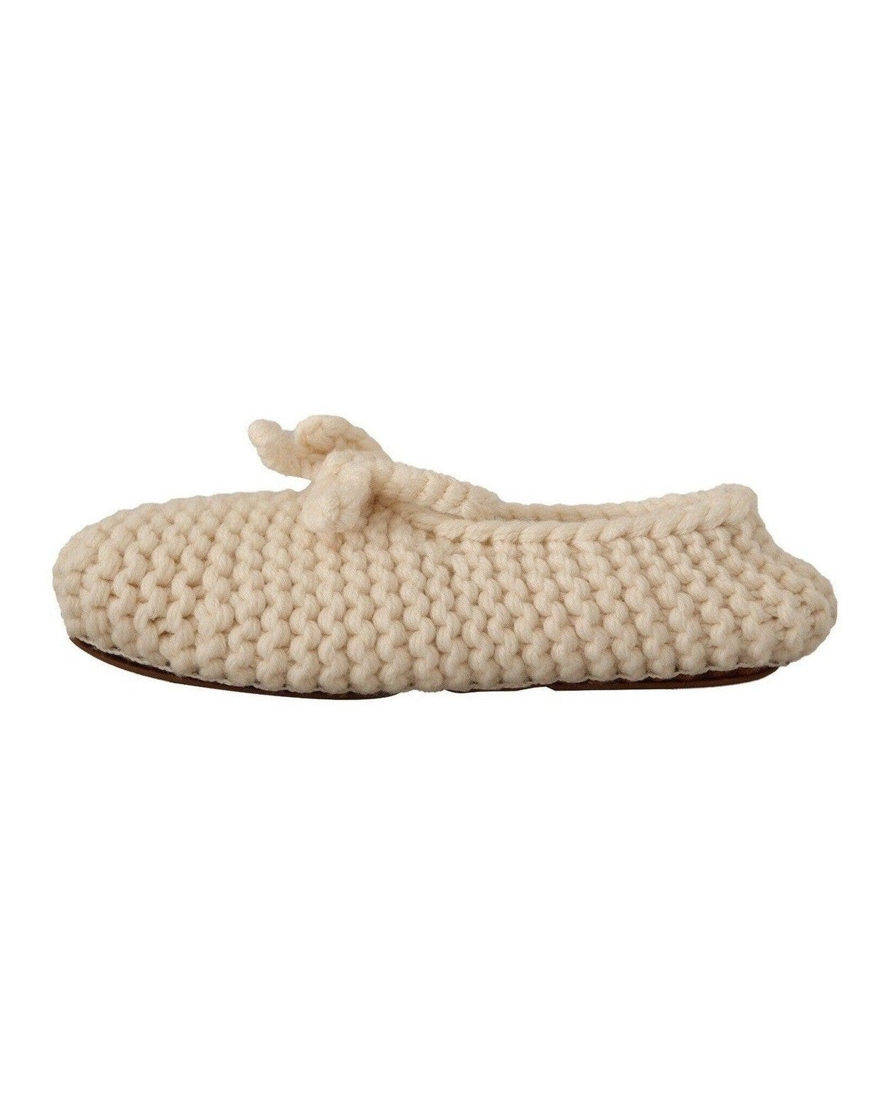 Dolce & Gabbana Wool Chic Knit Ballerina Flats Flats