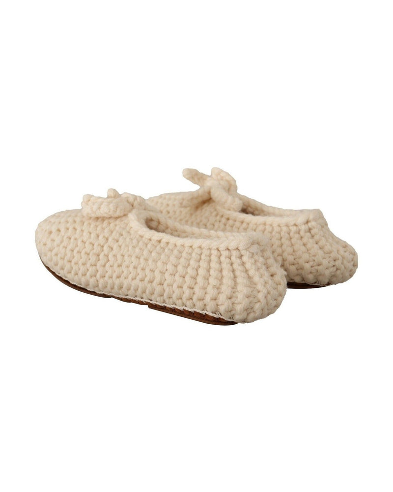 Dolce & Gabbana Wool Chic Knit Ballerina Flats Glam Steals