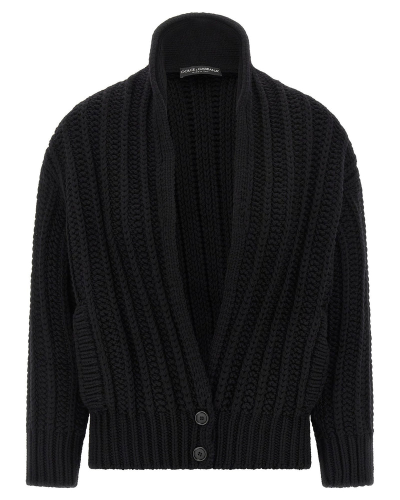 Dolce & Gabbana Wool Coarse Cardigan Glam Steals