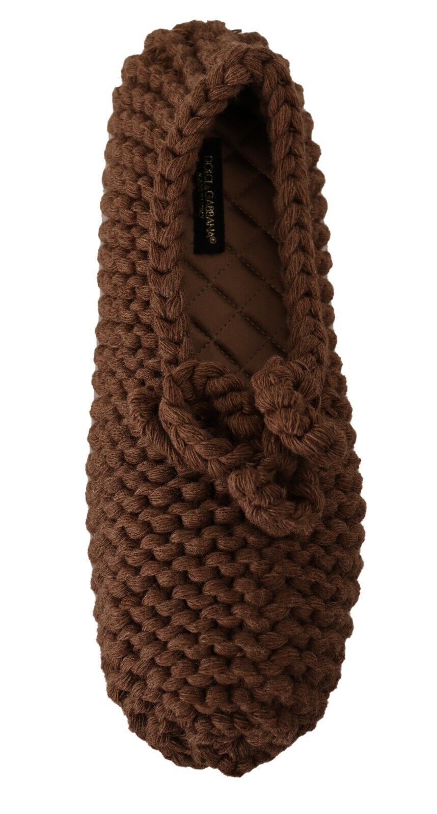 Dolce & Gabbana Wool Elegant Knit Ballerina Flats Glam Steals