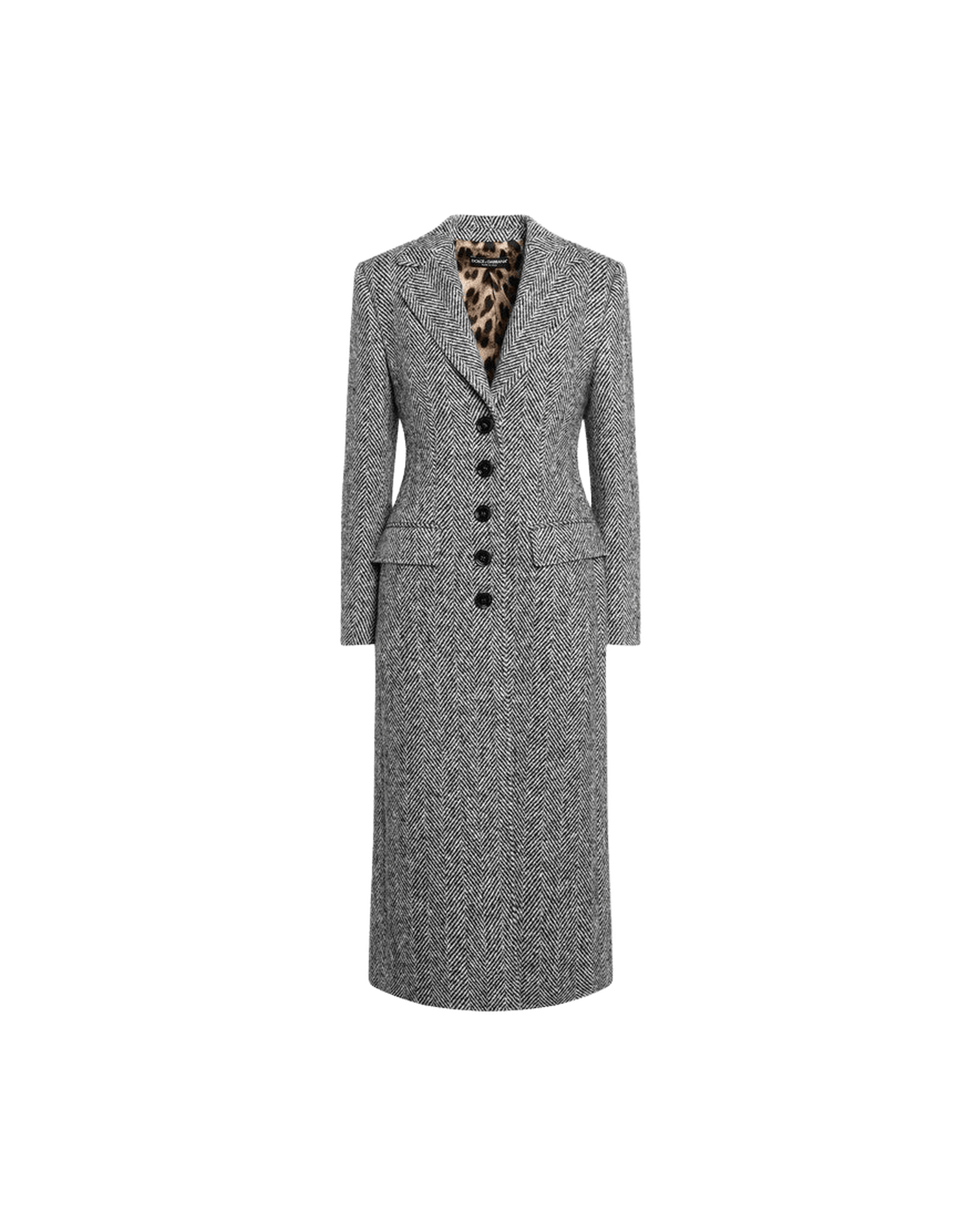 Dolce & Gabbana Wool Single Breasted Chevron Coat Glam Steals
