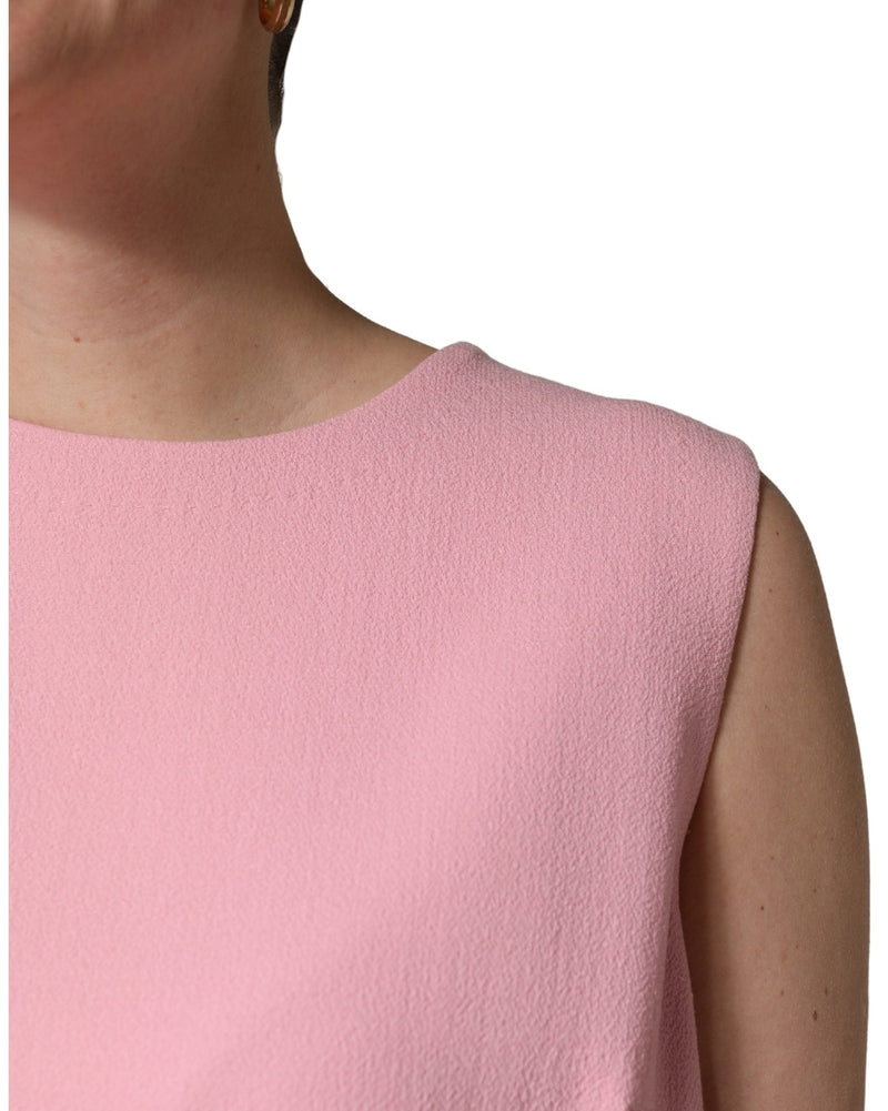 Dolce & Gabbana Wool Sleeveless Shift Mini Dress Glam Steals