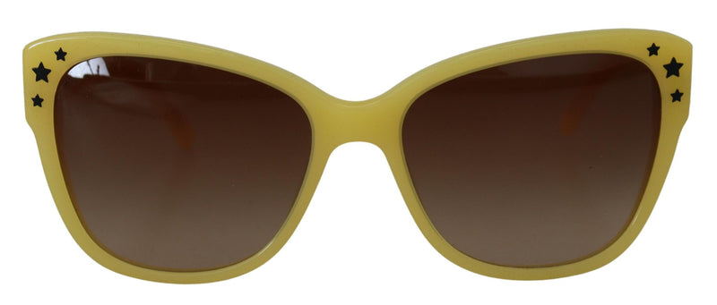Dolce & Gabbana Yellow Acetate Frame Stars Embellishment Sunglasses Glam Steals
