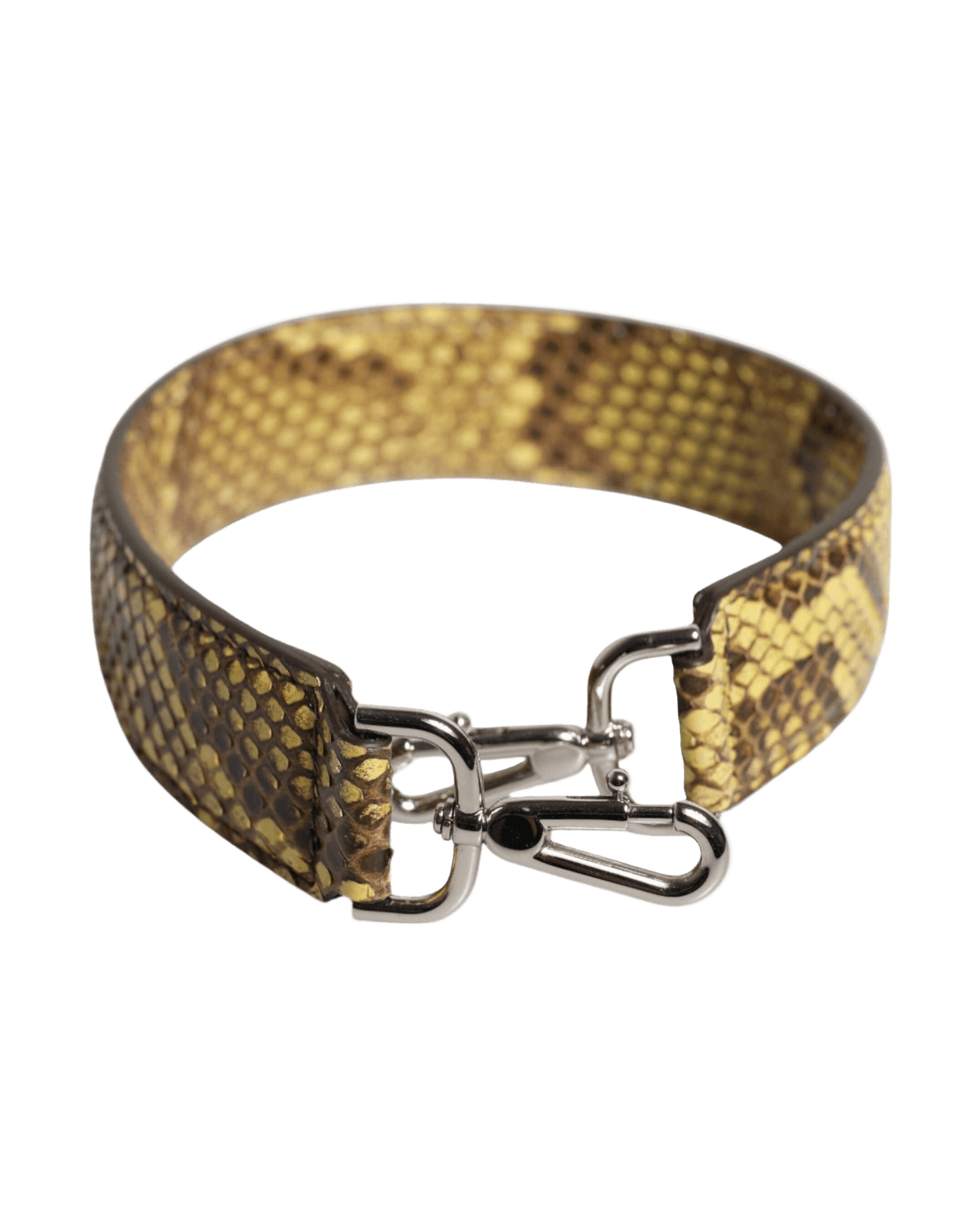 Dolce & Gabbana Yellow Leather Exotic Bag Shoulder Strap Glam Steals