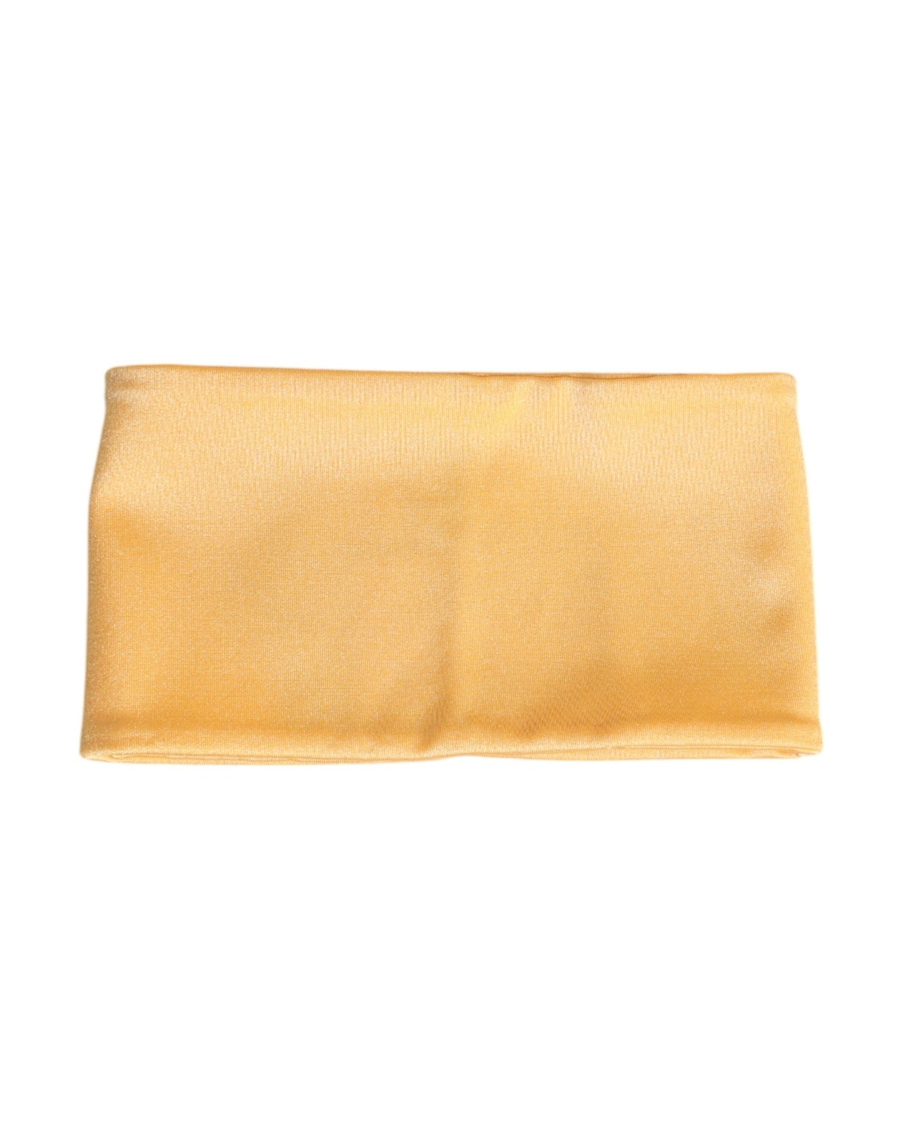 Dolce & Gabbana Yellow Nylon Stretch Women Neck Warmer Scarf Glam Steals