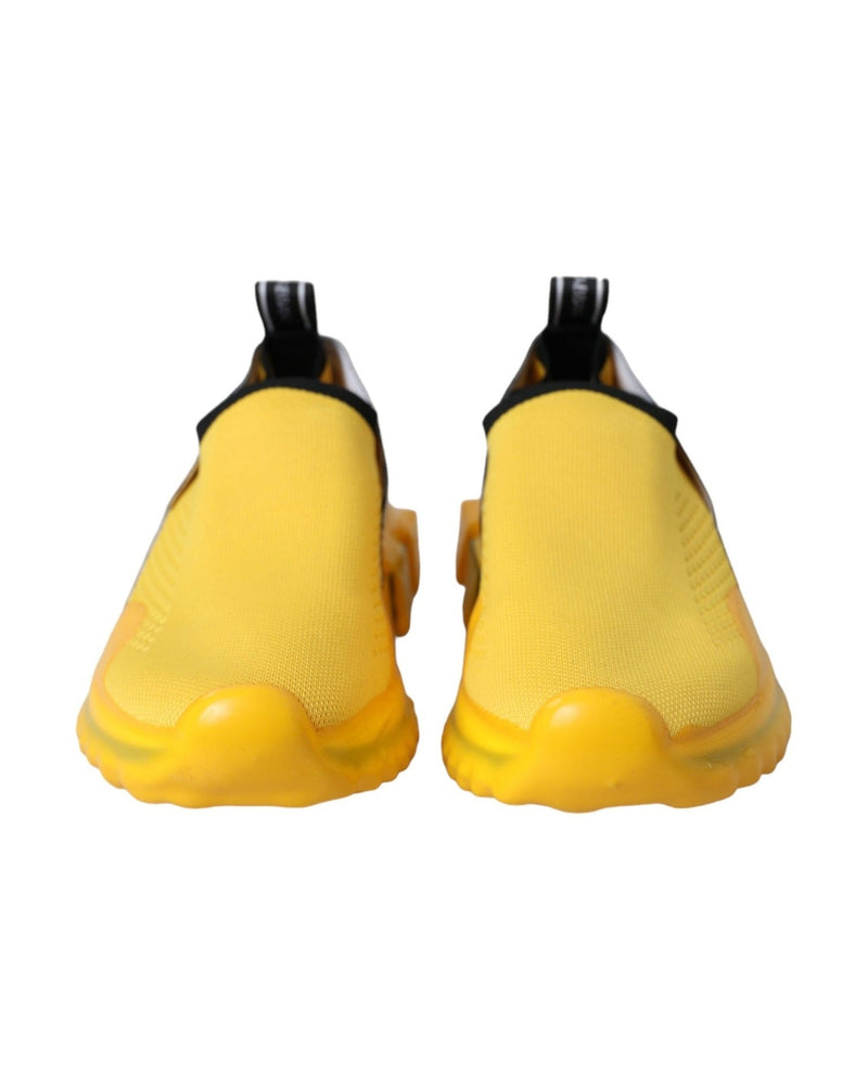 Dolce & Gabbana Yellow Sorrento Slip On Sneakers Women Shoes Glam Steals