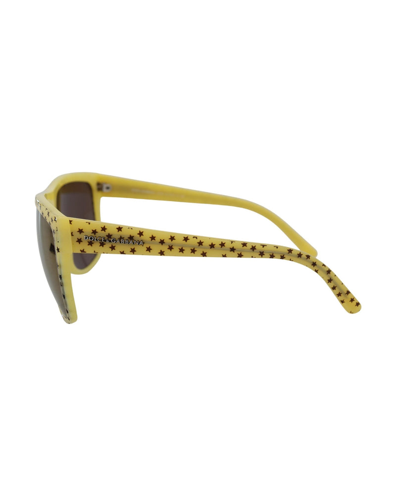 Dolce & Gabbana Yellow Stars Acetate Square Sunglasses Glam Steals