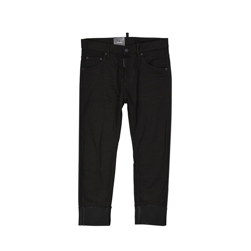 Dsquared² Black Cotton Denim Jeans