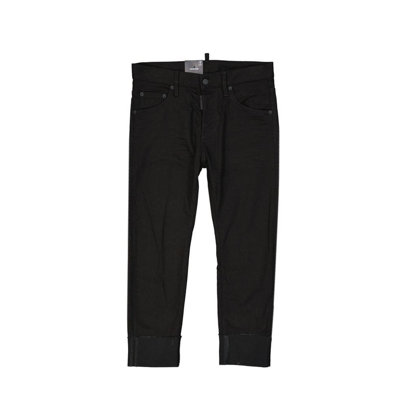 Dsquared² Black Cotton Denim Jeans Glam Steals