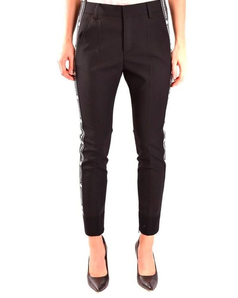 Dsquared² Black Wool Dress Pant Trousers
