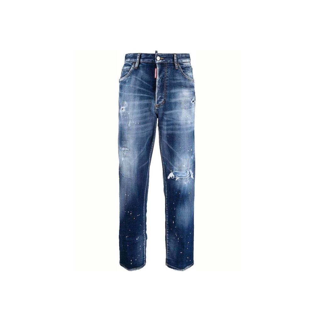 Dsquared² Blue Cotton Denim Jeans