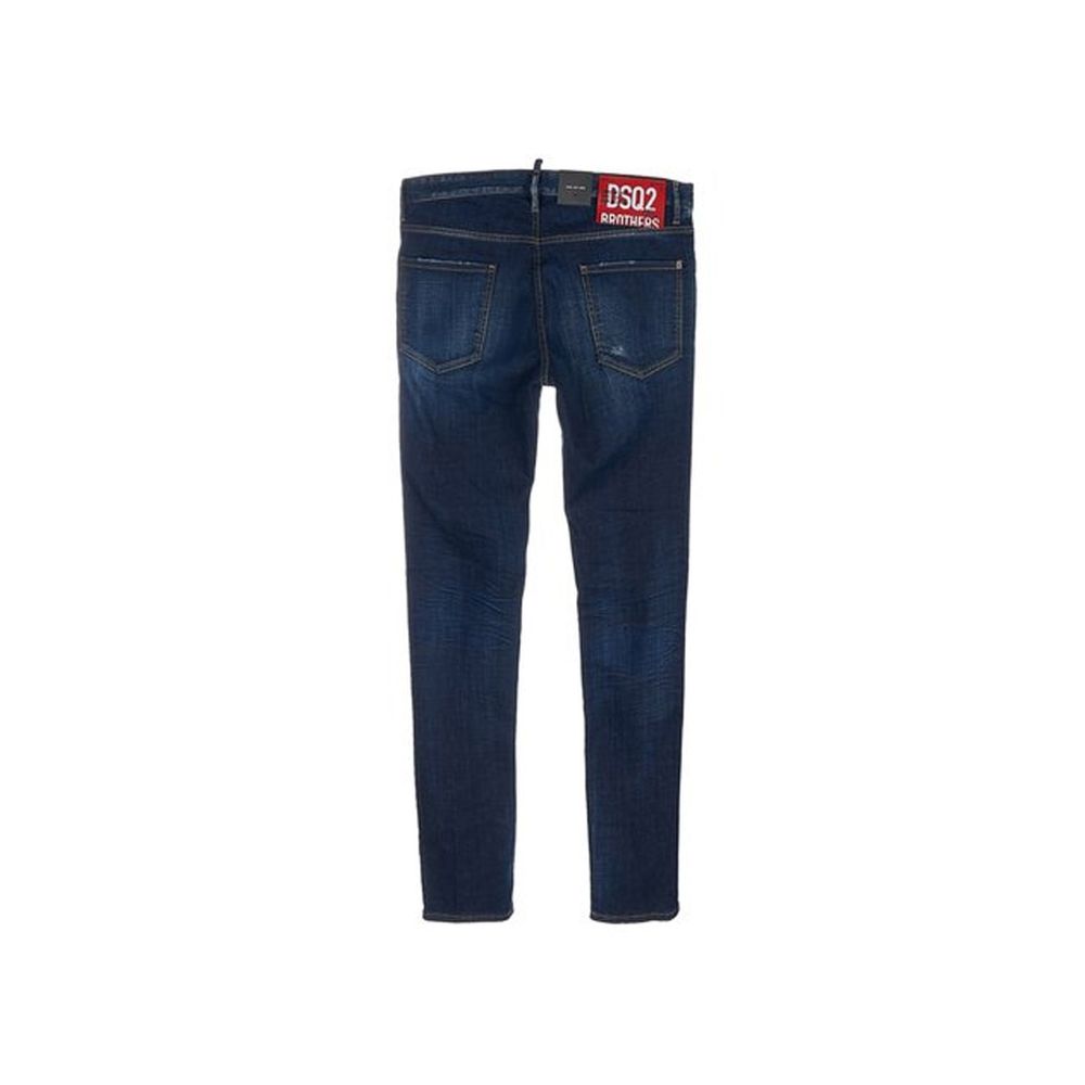 Dsquared² Blue Cotton Skinny Jeans Glam Steals