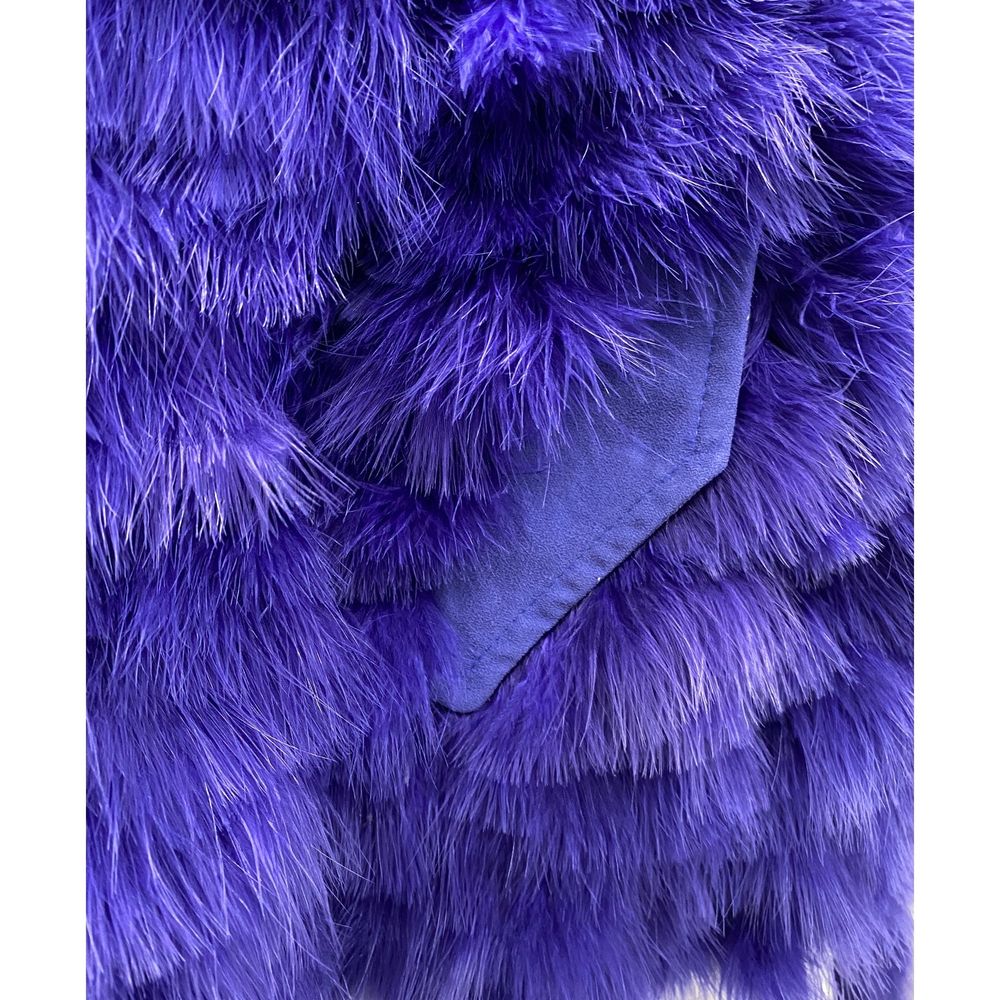 Dsquared² Blue Feather Bomber Bomber Jackets