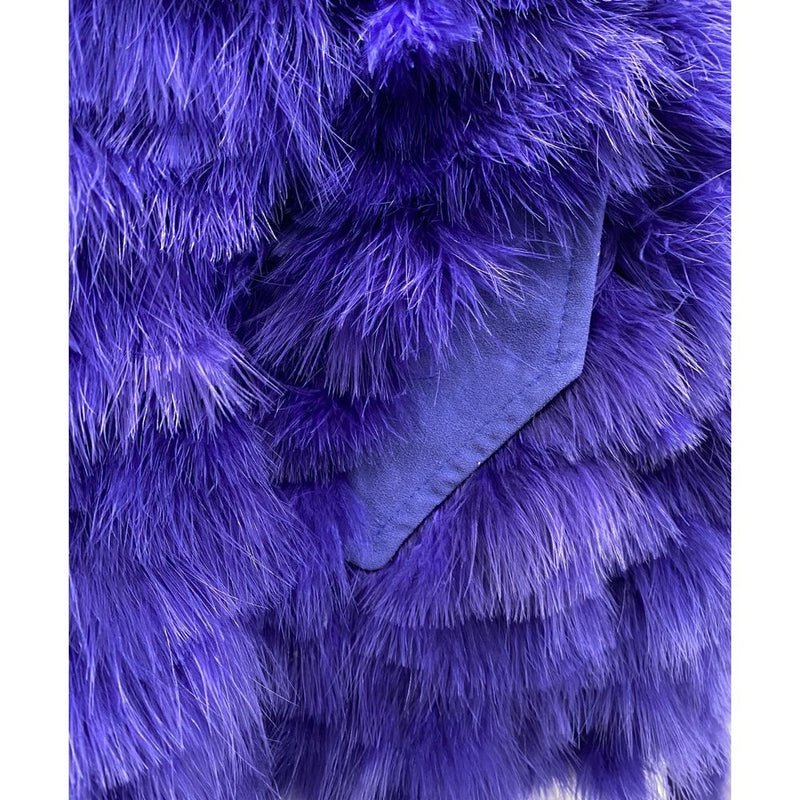 Dsquared² Blue Feather Bomber Glam Steals